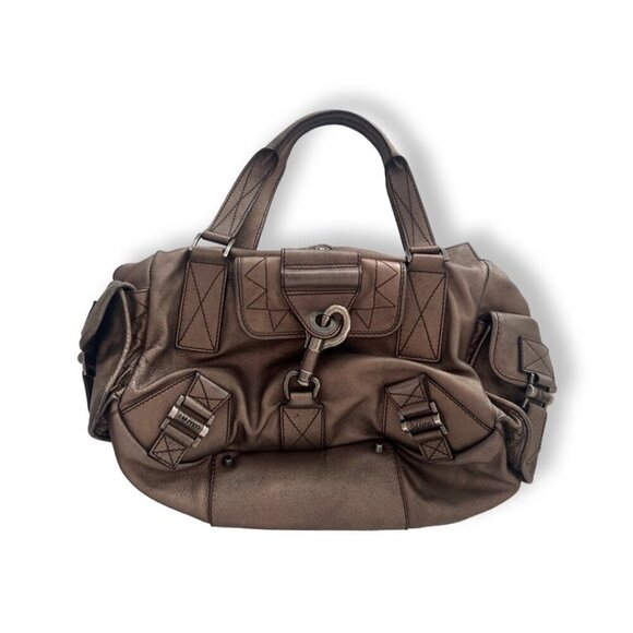 Christian Dior bronze metallic  Rebelle shoulder bag - Picture 1 of 10